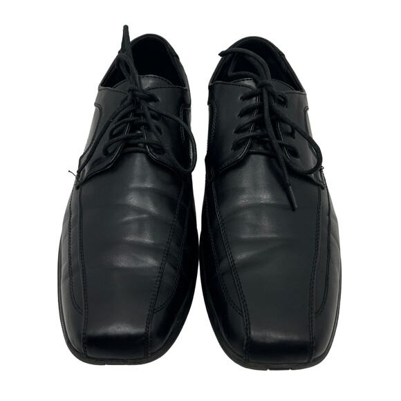 Amali 1837-000 Black Upper Square Toe Derby Mens 10 Dress Shoes* - Picture 1 of 8